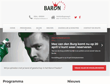 Tablet Screenshot of barontheater.nl